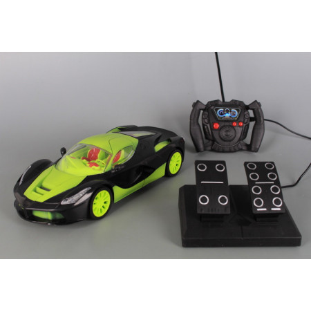 Радиоуправляема кола с волан, педали и зареждащи се батерии